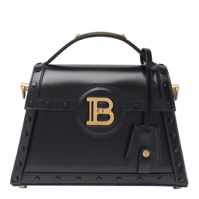 Balmain B-buzz Dynasty Handbag In Black