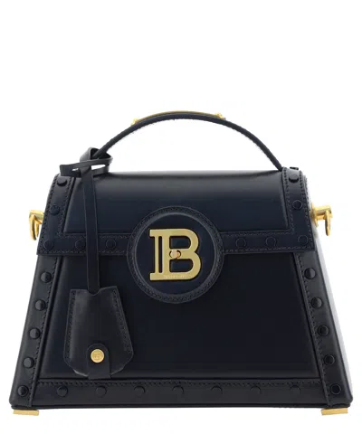 Balmain B-buzz Dynasty Handbag In Black