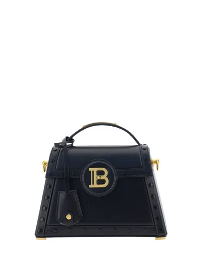 Balmain B-buzz Dynasty Handbag In Noir
