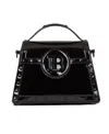 Balmain B-buzz Dynastie Leather Bag In Black
