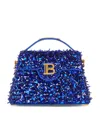 Balmain B-buzz Dynasty Shoulder Bag In Blue