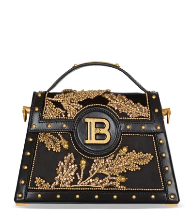 Balmain B-buzz Dynasty Top-handle Bag In Black