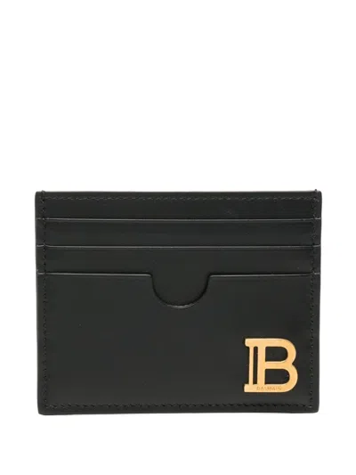 Balmain Women's B-buzz Card Holder In Black