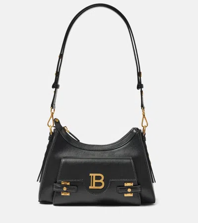 BALMAIN B-BUZZ LEATHER SHOULDER BAG