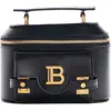 Balmain B-buzz Leather Vanity Crossbody Bag In 0pa Black