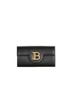 Balmain B-buzz Leather Wallet In Black