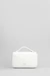 Balmain B Buzz Mini 17 Shoulder Bag In White Leather In White