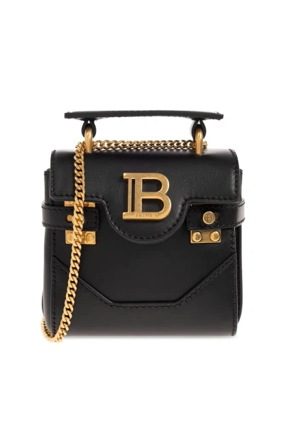 Balmain B Buzz Mini Shoulder Bag In Black