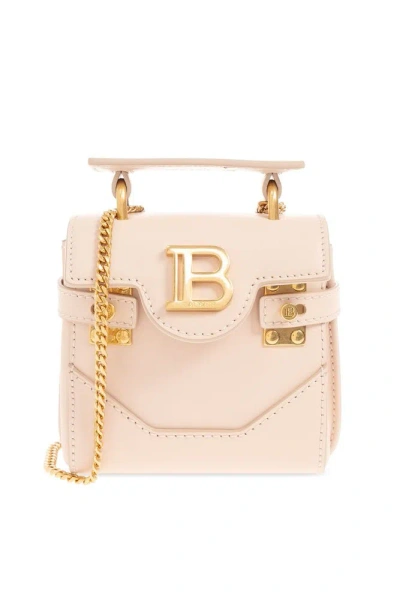 Balmain B Buzz Mini Shoulder Bag In Pink