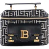 Balmain Women's B-buzz Vanity In Monogram Jacquard In Gfe Black