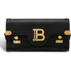 Balmain B-buzz Pouch 23 Leather Clutch