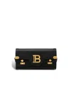 Balmain B-buzz Pouch 23 Leather Clutch