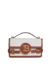 Balmain B-buzz 24 Top Handle Bag In Beige