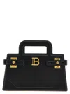 Balmain B-buzz Small Leather Handbag In Black