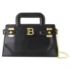 Balmain B-buzz Small Top Handle Crossbody In Black