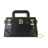 Balmain B-buzz Small Top Handle Crossbody In Black