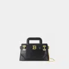 Balmain B-buzz Small Top Handle Crossbody In Black