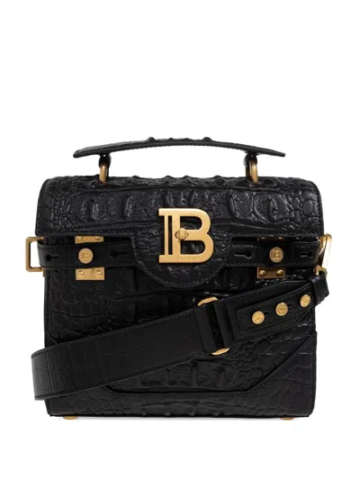 Balmain B-buzz Tote Bag In Black