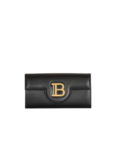 Balmain 'b-buzz' Black Leather Crossbody Bag