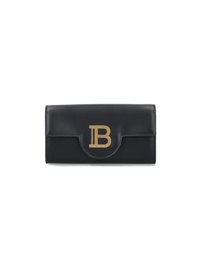 Balmain B-buzz Wallet In Black