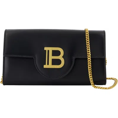Balmain B-buzz Wallet On Chain In Black