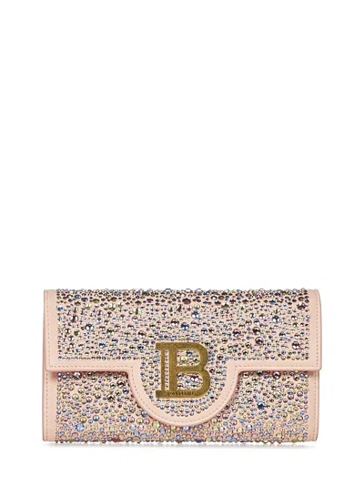Balmain B-buzz Wallet In Pink