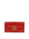 Balmain B-buzz Wallet In Red