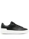 Balmain B Court-calfskin Sneaker In Black