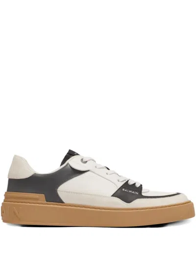 BALMAIN BALMAIN B-COURT FLIP LEATHER SNEAKERS