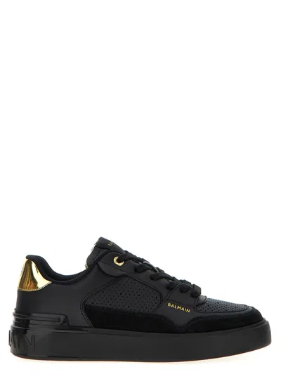 Balmain B-court Flip Sneakers In Black