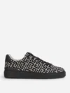 Balmain Black Low Top Sneakers In Black