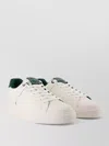Balmain B Court Leather Lace Up Sneakers In White