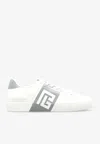 Balmain B-court Leather Low-top Sneakers In White