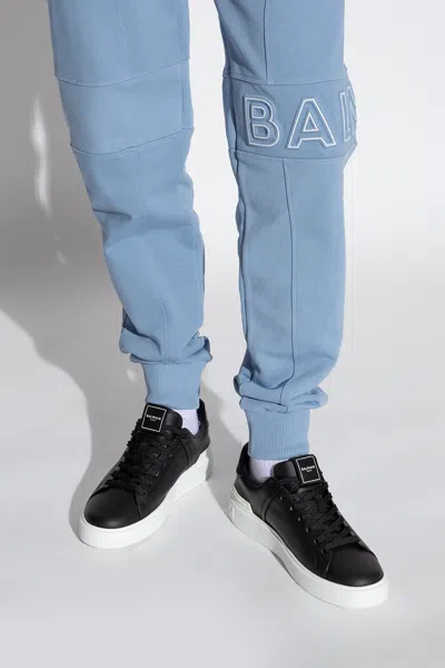 BALMAIN BALMAIN ‘B-COURT’ LEATHER SNEAKERS