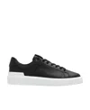 Balmain 'b-court B-buzz' Black Low Sneakers With Diamond Motif And Logo Patch On The Tongue In Black