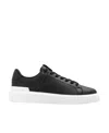 Balmain 'b-court B-buzz' Black Low Sneakers With Diamond Motif And Logo Patch On The Tongue In Black
