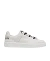Balmain B-court Leather Trainers In White