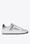 Balmain B-court Printed Calfskin Low-top Sneakers