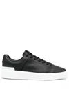 Balmain B-court Low-top Sneaker In Black