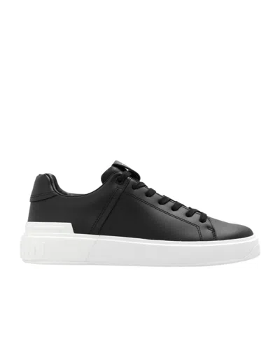 Balmain B Court Low-top Sneakers In Black