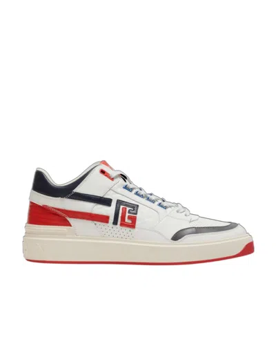 Balmain B-court Mid-top Sneakers In White