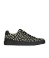 Balmain Black Low Top Sneakers In Black