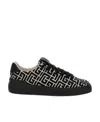 Balmain Black Low Top Sneakers In Black