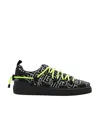Balmain B-court Monogram Sneakers In Black