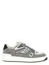 Balmain Grey B-court Skate Sneakers In Gray