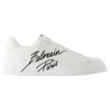 BALMAIN B-COURT SNEAKERS - BALMAIN - LEATHER - WHITE