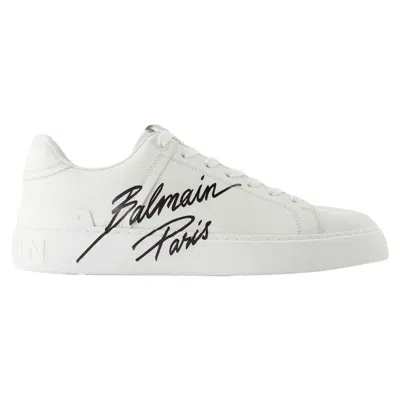 Balmain B-court Sneakers -  - Leather - White