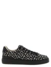 Balmain Black Low Top Sneakers In Black