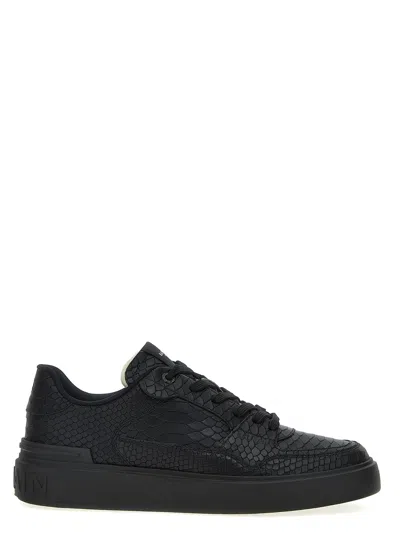 Balmain B-court Sneakers In Black