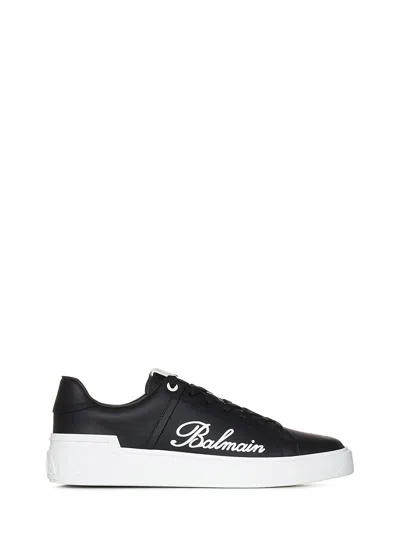 Balmain B-court Sneakers In Black
